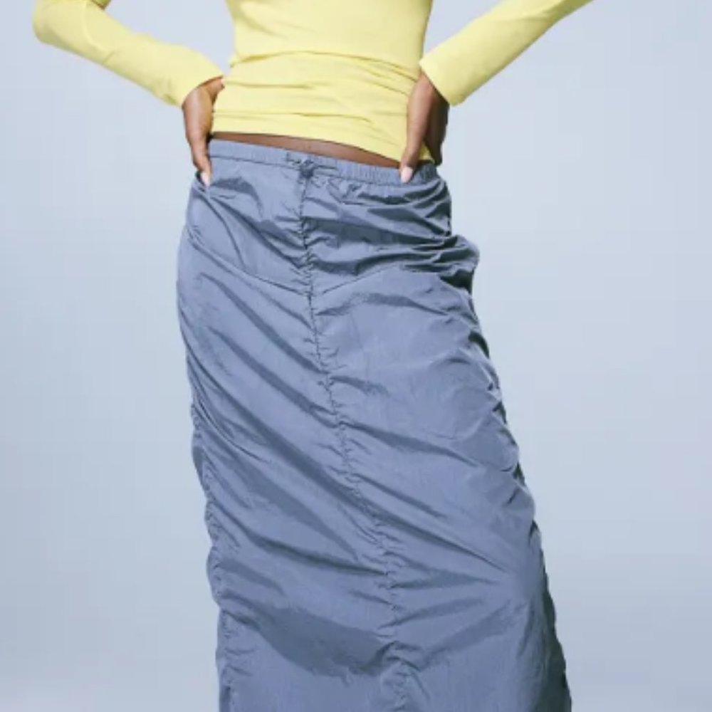 Yellow-Seam-detail Jersey Top